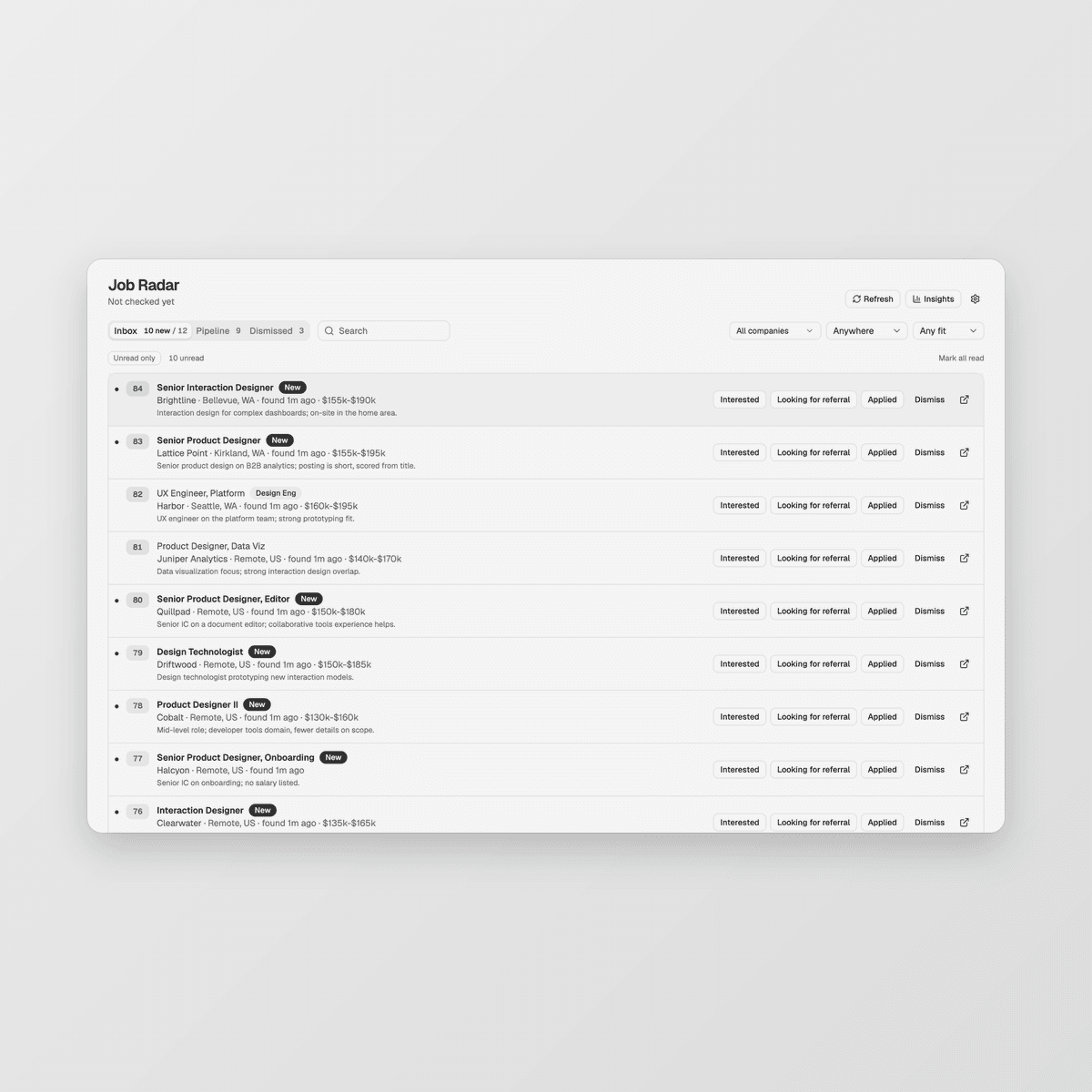 Job Radar